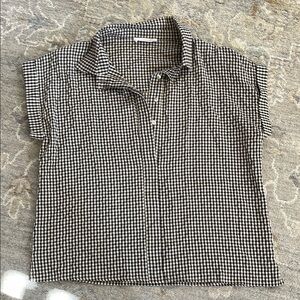 CJLA Black and White Checkered BLOUSE